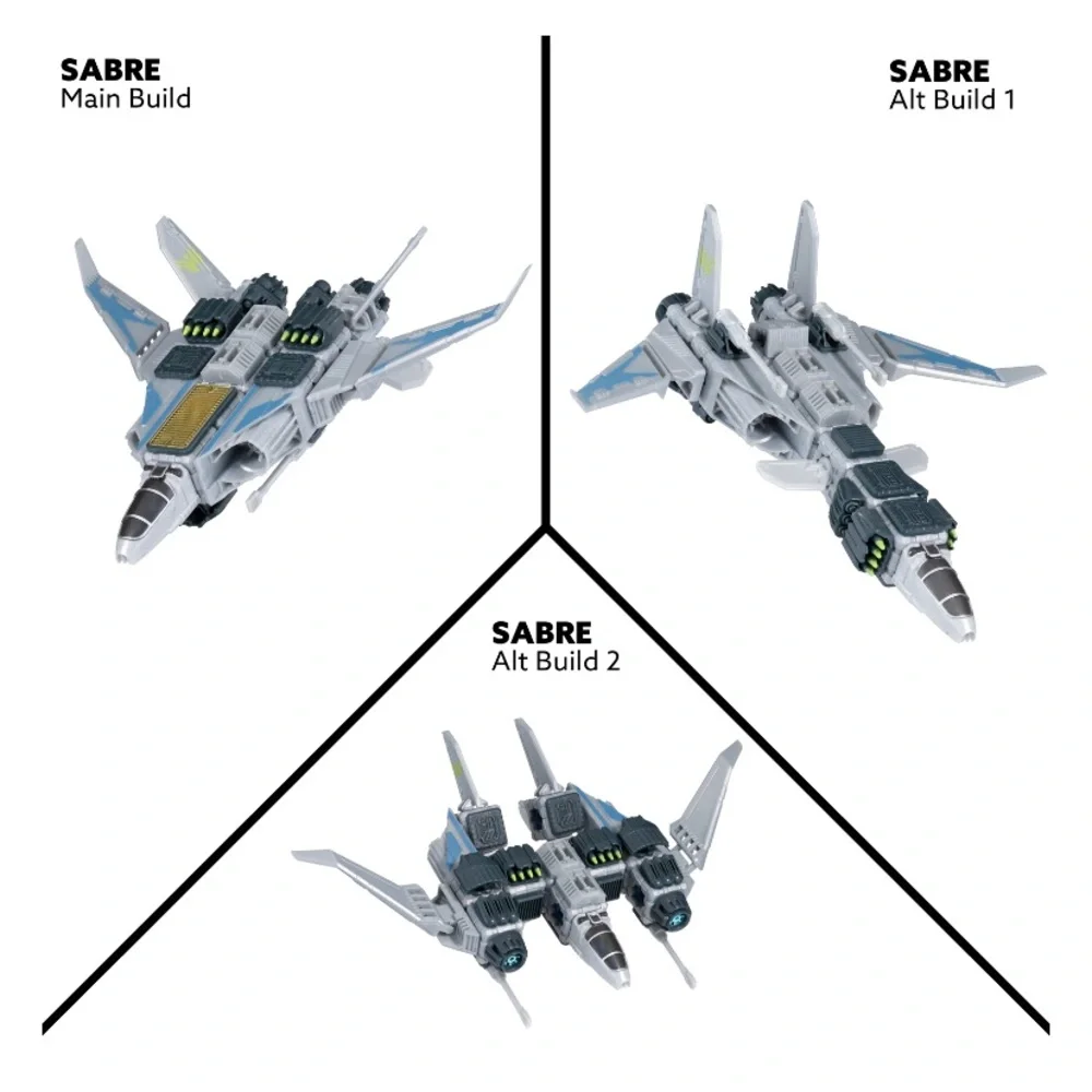 Snap Ships Build to Battle Sabre XF-23 Interceptor